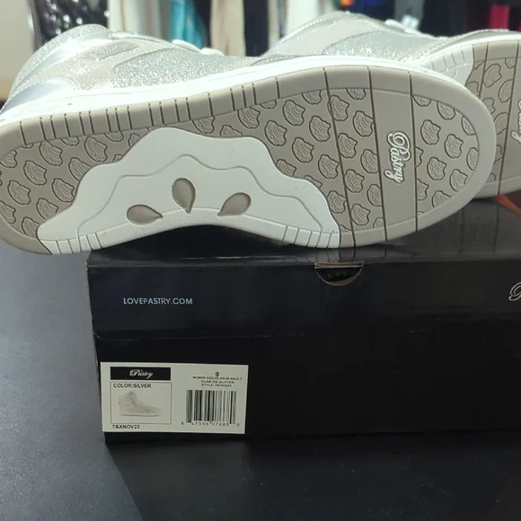 Pastry Women's Silver High-Top Sneakers - Picture 5 of 7